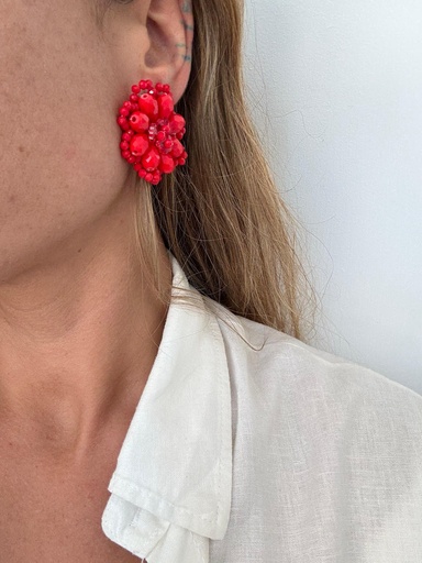Pendiente FLORSAL Rojo