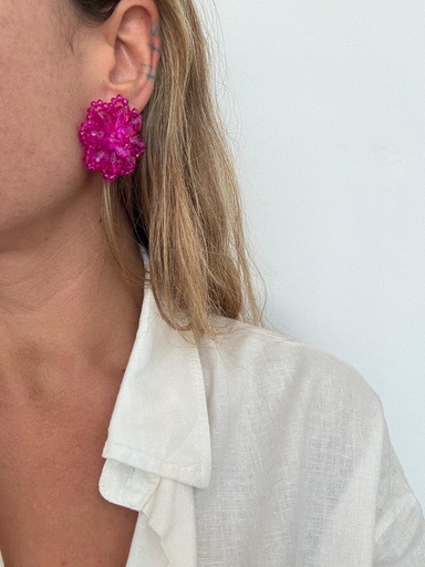 Pendiente FLORSAL Fucsia
