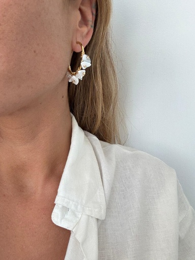 Pendiente AMALFI Blanco