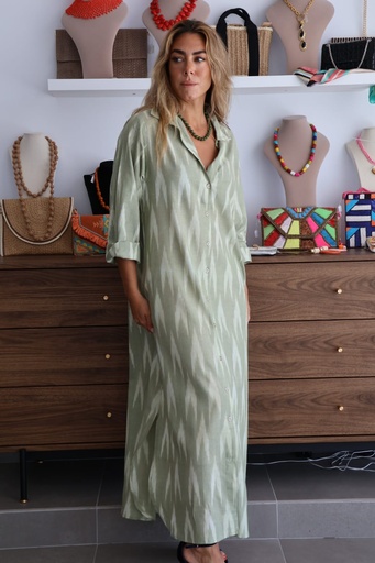 [RCHIKATVER] Vestido IKAT Verde