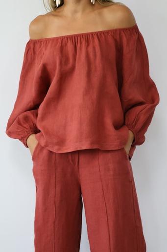 [CEL11480TJ] Camisa CLOE Teja