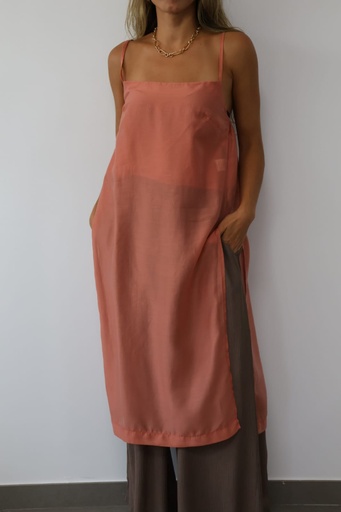 [CEL805487CH] Vestido LOUISE Coral