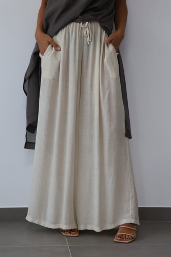 [CEL96727MF] Pantalón LEA Marfil