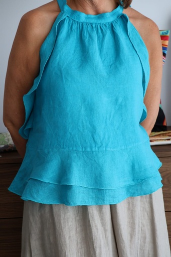 [LIN18032TUR] Top KATE Turquesa. REBAJADO %
