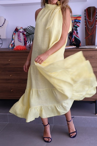 [LIN72319AMA] Vestido FLAVIA Amarillo