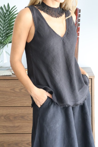 [LIN21591NEG] Top DUNE Negro