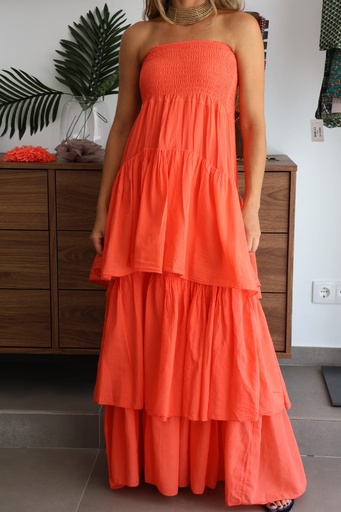 [LIN80231COR] Vestido RAFIKI Coral