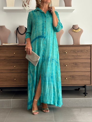 [MN1780TQ] Vestido SUANCES Turquesa