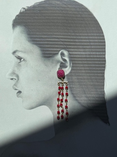 Pendiente DOMINICA Rojo