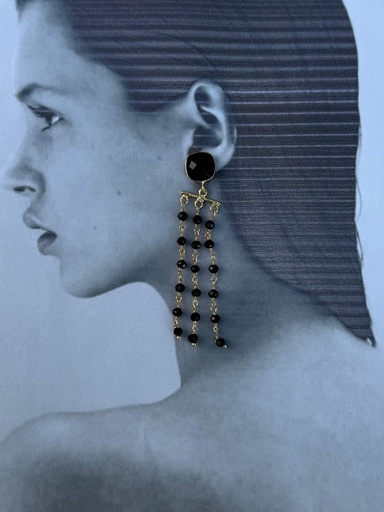 Pendiente DOMINICA Negro