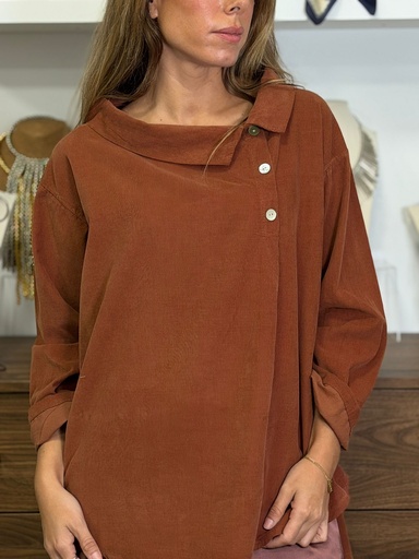 [GLA35238CB] Camisa TARRAGONA Calabaza
