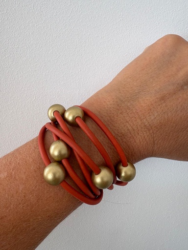 [SON55646NJ] Pulsera CAUCHO Naranja