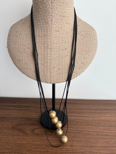 [SON55760NE] Collar PENDULO Negro