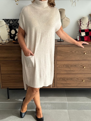 [BEC6047BG] Vestido ESCALA Beige