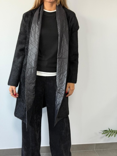 [BEC7105NG] Abrigo SOFIA  Negro