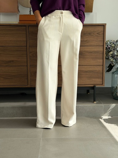 Pantalón GRETA  Marfíl
