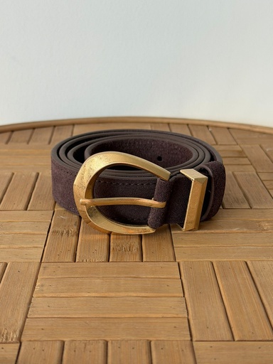 [BOL50357CH95] Cinturón MURUBE Chocolate