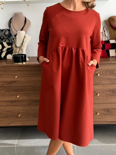 [GLA23156CB] Vestido NOGUEL Calabaza