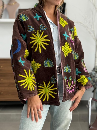 [BRU2317/25MRR] Chaqueta LEOPARDO Marrón
