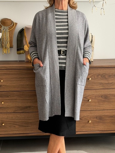 [JNJ0771GR] Abrigo LURTA Gris