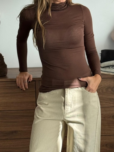 [JNJ07479CH] Jersey FRANCESCA Chocolate