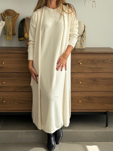 [JNJ27072MF] Abrigo SICILIA Marfil