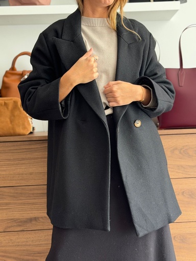 [ALIS9964NG] Chaquetón LIBERIA Negro