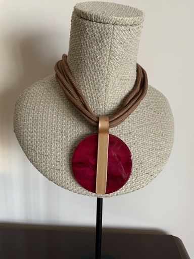 [SON55107BR] Gargantilla MONEDON Burdeos