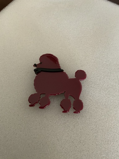Broche CANICHE Burdeos