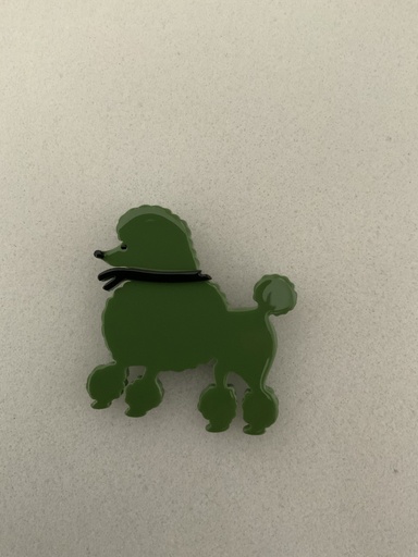 Broche CANICHE Verde