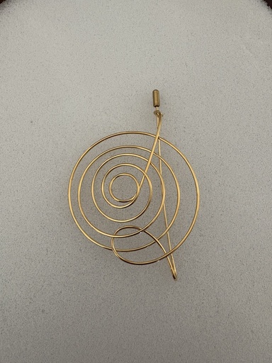 [SON52410DOR] Broche ESPIRAL Dorado