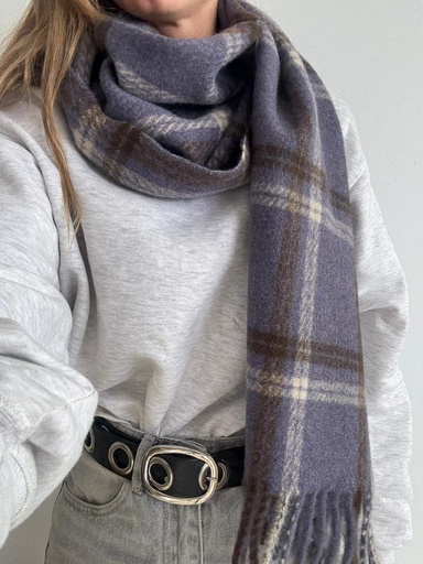 Bufanda CUADROS Morada