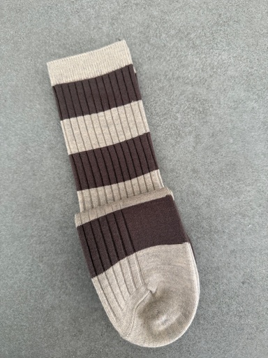Calcetín RAYAS Marrón