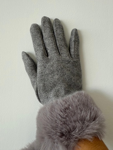 [CUC] Guante PELITO Gris Claro