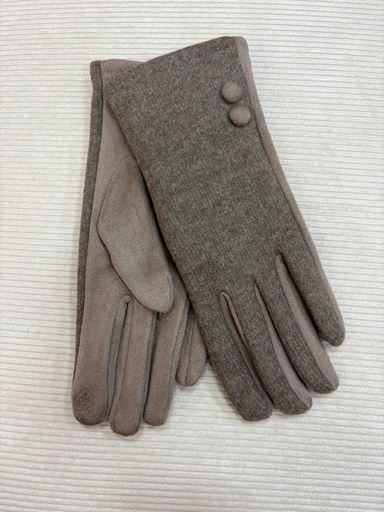 [JAM0375TAU] Guante BOTONES Taupe