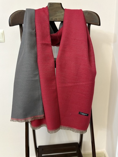 Foulard CASTAÑA Rojo/Gris