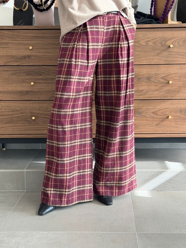 [ANK30882BD] Pantalón AMALIE Burdeos