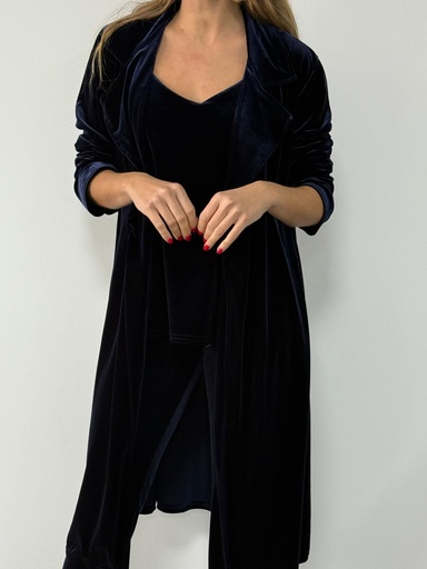 [NOE8815NG] Abrigo SOLAPAS Negro