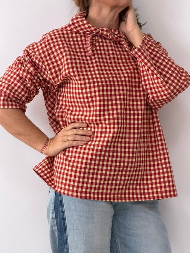 [ANG7386RJ] Camisa MARTINA Rojo