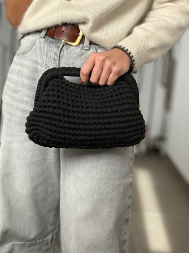 [ASH26012NG] Bolso NUDOS Negro