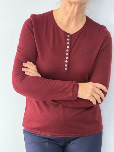 [BOH258010BD] Jersey LOREDI Burdeos