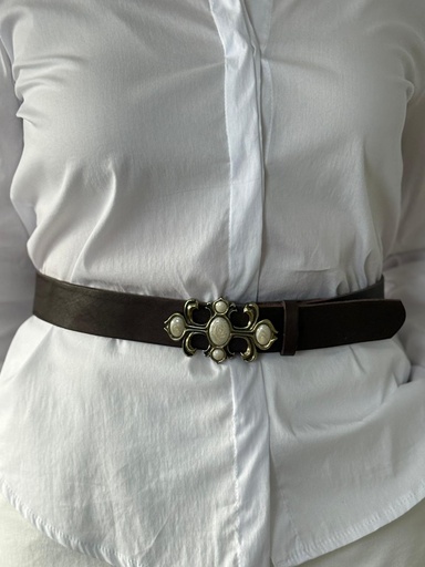 [LET MF] Cinturón FILIGRANA Marfil