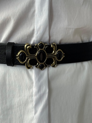 [LET NG] Cinturón FILIGRANA Negro