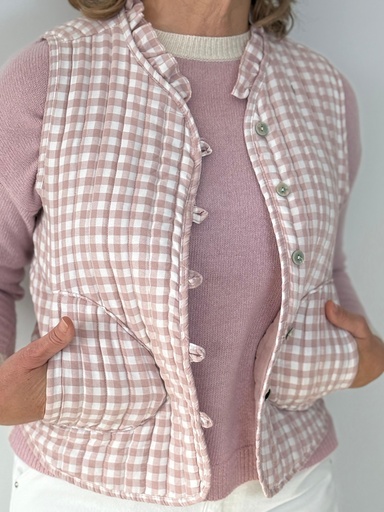 [LET31357ROS] CHALECO SITA Rosa