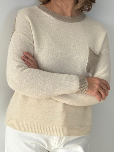 [LET24621BG] JERSEY PARCHIS Beige