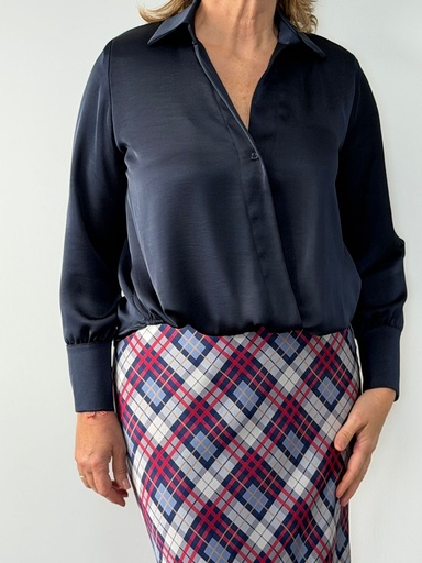 [LET10277AZ] Camisa NOEMI Azul