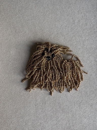 [SON90280DOR] Broche PERRO Dorado