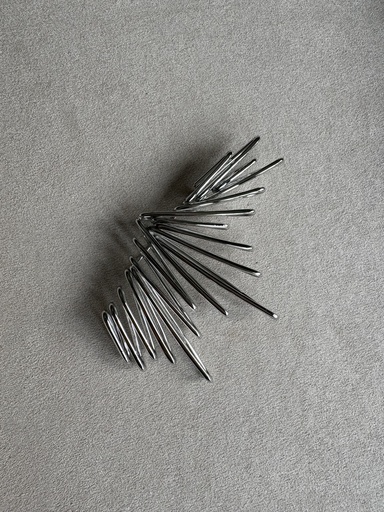 [SON56120PL] Broche TIRAS Plateado