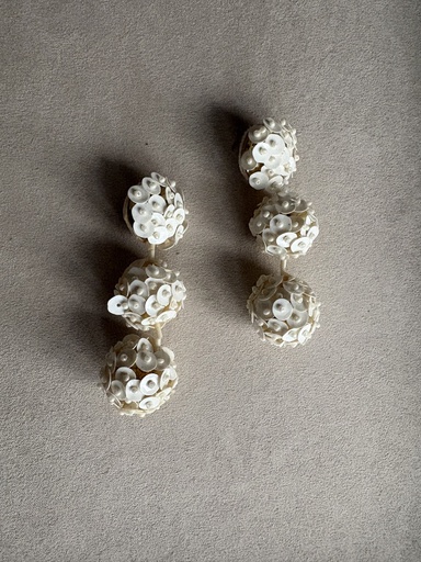 [SON90242BL] Pendiente ALSA Blanco