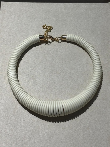[SON55961BL] COLLAR ESPIRAL BLANCO
